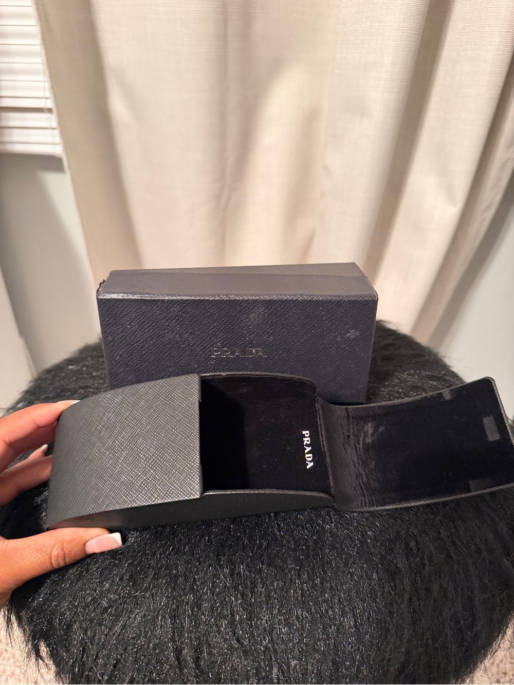 Prada Two-Tone Black and White Sunglasses - Picture 6 of 7
